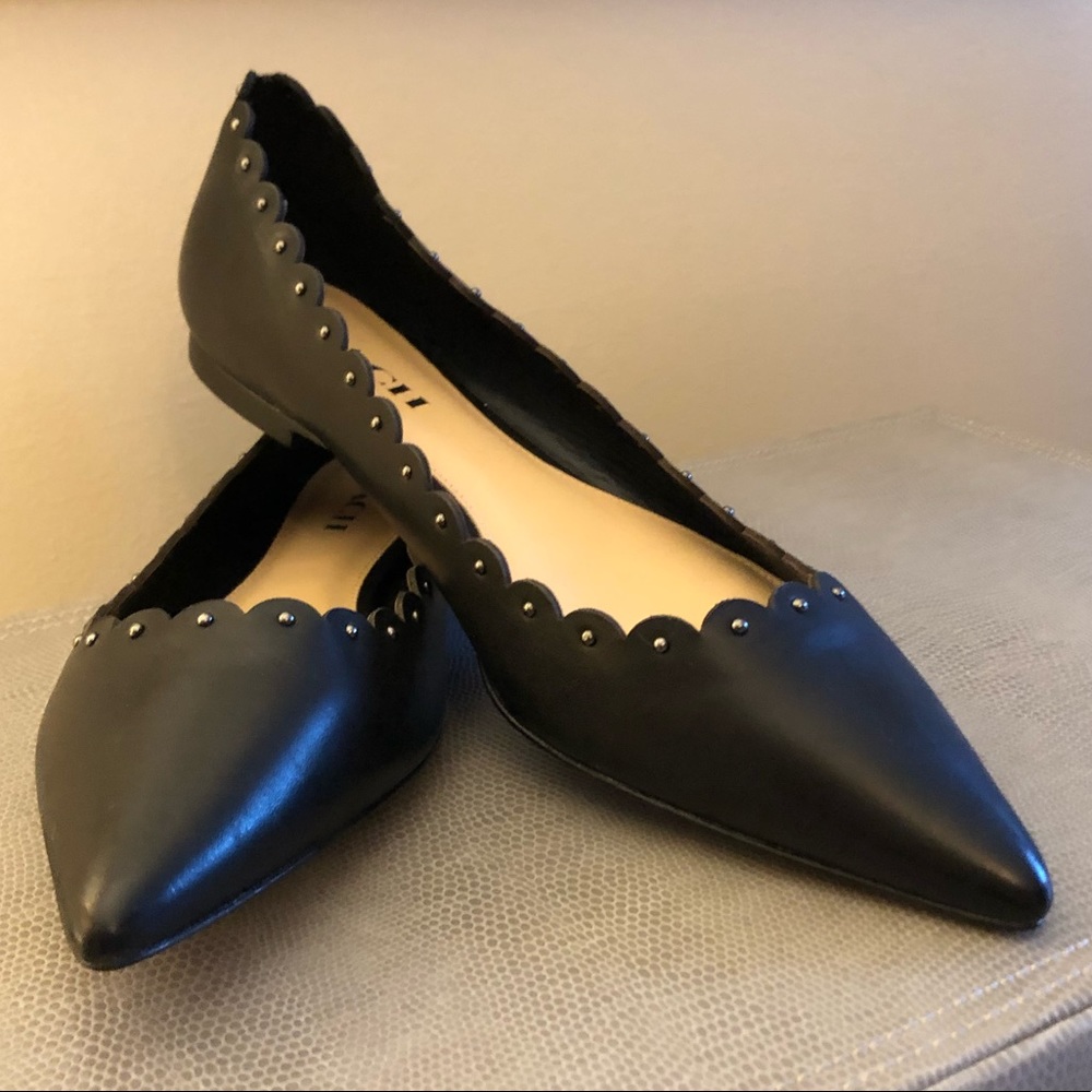 Coach Black Pointed Flats